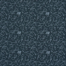 Load image into Gallery viewer, Schumacher Jungle Vine Fabric 85871 / Dark Blue
