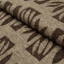 Load image into Gallery viewer, Schumacher Banana Leaf Cut Out Fabric 85882 / Brown