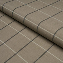 Load image into Gallery viewer, Schumacher Taos Grid Fabric 85910 / Taupe