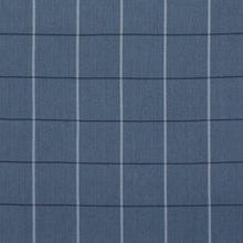 Load image into Gallery viewer, Schumacher Taos Grid Fabric 85911 / Blue