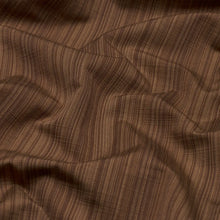Load image into Gallery viewer, SCHUMACHER GRACIE SOLID STRIE FABRIC 85933 BROWN