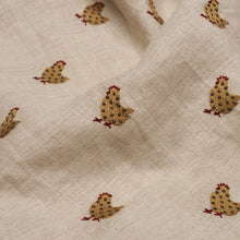 Load image into Gallery viewer, Schumacher Betsy&#39;s Chicken Embroidery Fabric 85950 / Natural