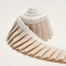 Load image into Gallery viewer, Schumacher Clara Pleated Tape Trim 85961 / Neutral
