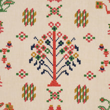 Load image into Gallery viewer, Schumacher Fairview Cross Stitch Embroidery Fabric 85980 / Multi