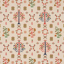 Load image into Gallery viewer, Schumacher Fairview Cross Stitch Embroidery Fabric 85980 / Multi