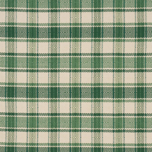 Schumacher Heidi Plaid Fabric 85992 / Leaf