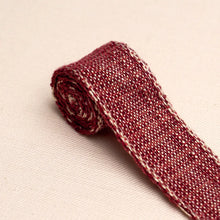 Load image into Gallery viewer, Schumacher Tweed Tape Narrow Trim 86205 / Red