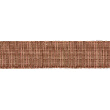 Load image into Gallery viewer, Schumacher Tweed Tape Wide Trim 86214 / Brown