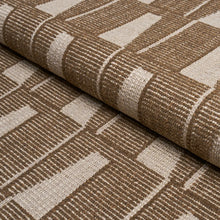 Load image into Gallery viewer, Schumacher Gaetan Performance Fabric 86421 / Chocolate