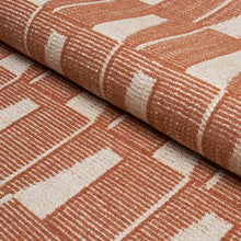 Load image into Gallery viewer, Schumacher Gaetan Performance Fabric 86422 / Terracotta