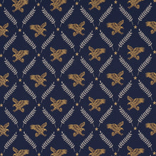 Load image into Gallery viewer, Schumacher Lolaire Fabric 86621 Navy