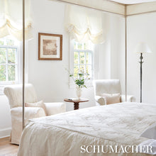 Load image into Gallery viewer, Schumacher Tyninghame Trellis Fabric 86642 Ivory