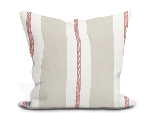 Thibaut Alden Stripe Embroidery Pillow