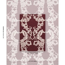 Load image into Gallery viewer, Schumacher Reversible Digital Damask Fabric 87551 Merlot