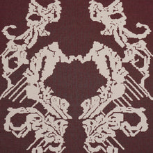 Load image into Gallery viewer, Schumacher Reversible Digital Damask Fabric 87551 Merlot