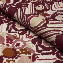 Load image into Gallery viewer, Schumacher Reversible Digital Damask Fabric 87551 Merlot