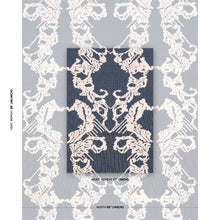 Load image into Gallery viewer, Schumacher Reversible Digital Damask Fabric 87552 Denim