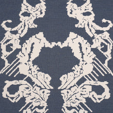 Load image into Gallery viewer, Schumacher Reversible Digital Damask Fabric 87552 Denim