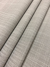 Load image into Gallery viewer, 1.7 Yard Designer Indoor Outdoor Off White Grey MCM Mid Century Modern Tweed Upholstery Fabric WHS 4639