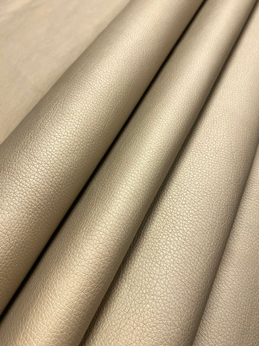 1.3 Yard Designer Taupe Pearlescent Faux Leather Upholstery Vinyl WHS 4646
