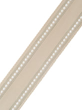 Load image into Gallery viewer, 2.75&quot; Beige Taupe Ivory Embroidered Drapery Tape Trim