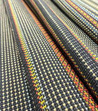 Load image into Gallery viewer, Paul Smith Point Maharam Slate Khaki Black Blue Red Green Stripe Upholstery Fabric STA 5050