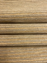 Load image into Gallery viewer, Designer Water &amp; Stain Resistant Beige Brown Woven Stripe Upholstery Fabric WHS 4614