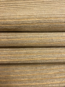 Designer Water & Stain Resistant Beige Brown Woven Stripe Upholstery Fabric WHS 4614