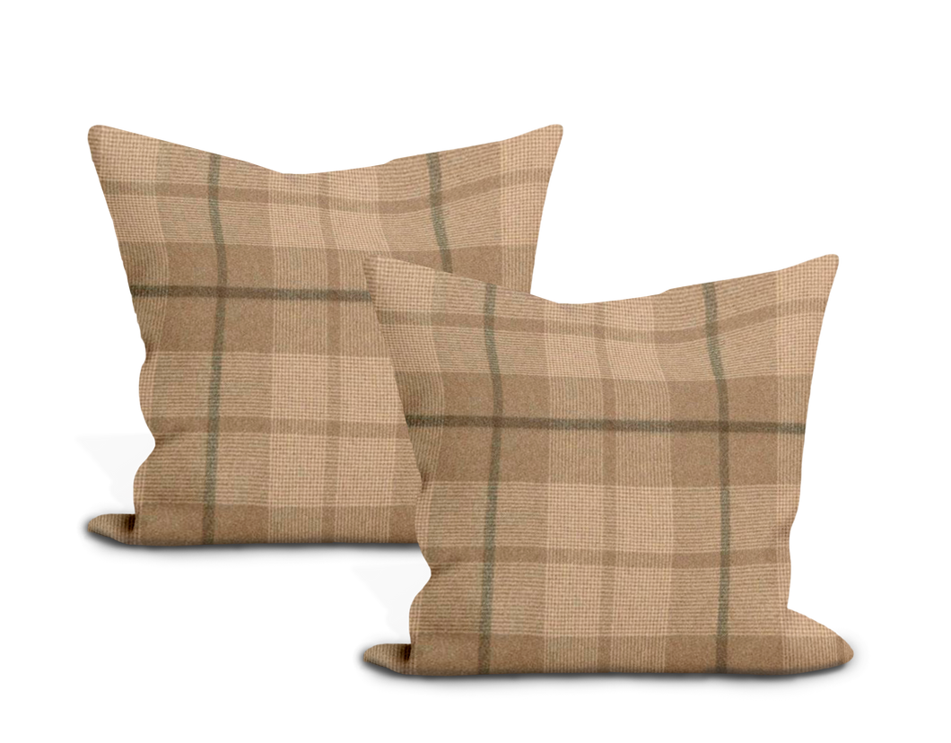 Schumacher Montana Wool Plaid Pillow Cover