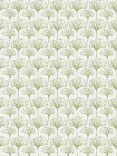 Load image into Gallery viewer, Cotton Cream Green Ginger Leaves Florals Upholstery Drapery Fabric FB