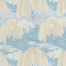 Load image into Gallery viewer, Set of Two Made to Order Thibaut Willow Tree Side Drapery Panels