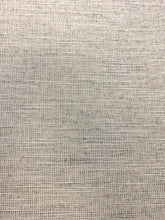 Load image into Gallery viewer, 1,8 Yard of Designer Cream Charcoal Grey MCM Mid Century Modern Tweed Chenille Upholstery Fabric WHS 4597