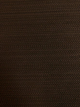 Load image into Gallery viewer, Designer Indoor Outdoor Mocha Brown Herringbone MCM Mid Century Modern Upholstery Fabric WHS 4588