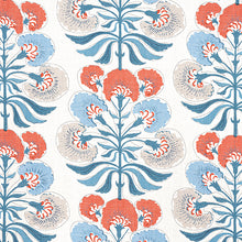 Load image into Gallery viewer, Set of Two Made to Order Thibaut Tybee Tree Side Drapery Panels