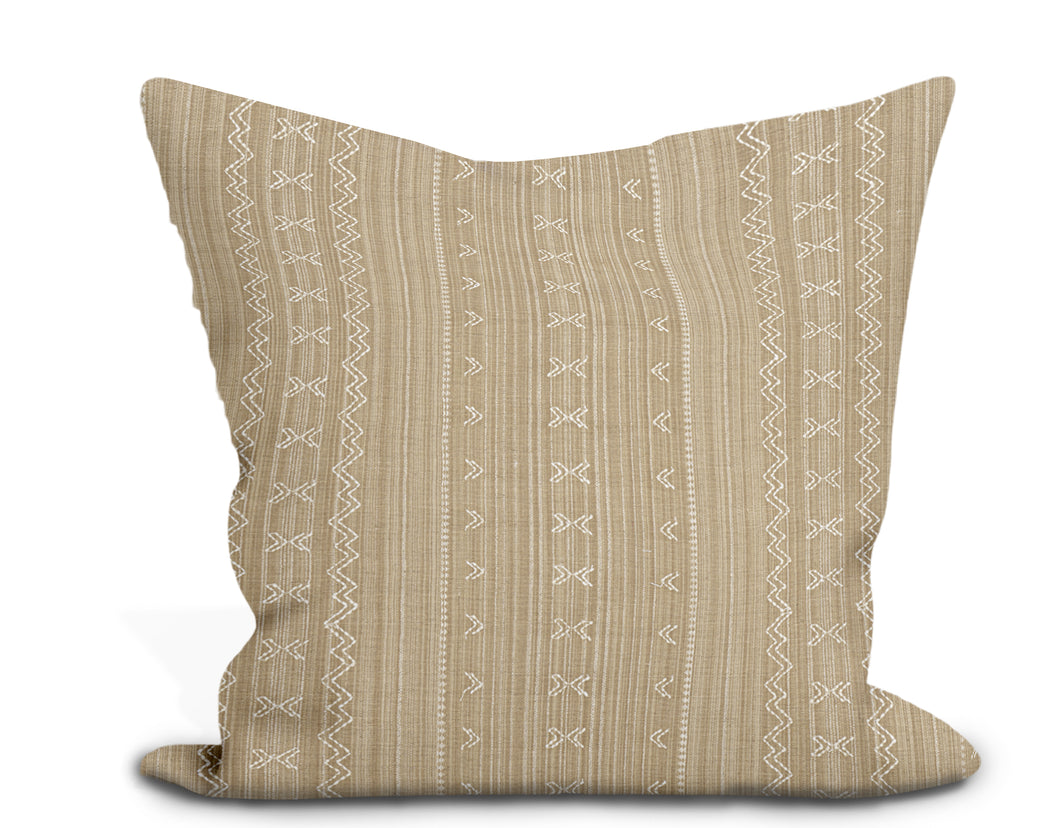 Thibaut Charter Stripe Embroidery Pillow