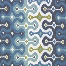 Load image into Gallery viewer, Pair of Custom Made Schumacher Darya Ikat Pillow Covers - Both Sides