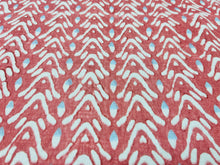 Load image into Gallery viewer, Galbraith and Paul Bellflower Terra Cotta Coral Blue Indoor Outdoor Fabric