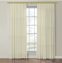 Load image into Gallery viewer, Set of Two Made to Order Schumacher Centipede Stripe Side Drapery Panels