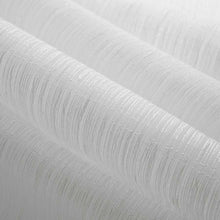Load image into Gallery viewer, 118” Wide Sheer White Abstract Stripe Drapery Fabric FB