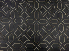 Load image into Gallery viewer, Momentum Alhambra 401 - 51 Midnight Abstract Navy Blue Beige Geometric Stain Resistant Upholstery Fabric