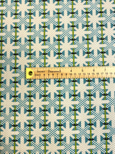 Load image into Gallery viewer, Nobilis Bistro 10827-70 Cyan Blue Green Cream Geometric Upholstery Fabric WHS 5110