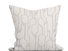 Load image into Gallery viewer, Custom Pillow Cover in Thibaut Metro in Slate- One Side