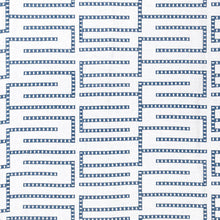 Load image into Gallery viewer, Set of Two Made to Order Thibaut Architect Embroidery Side Drapery Panels