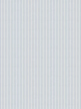 Load image into Gallery viewer, Bella Dura Indoor Outdoor Nikomis Ticking Stripe French Blue Cream Upholstery Drapery Fabric FB