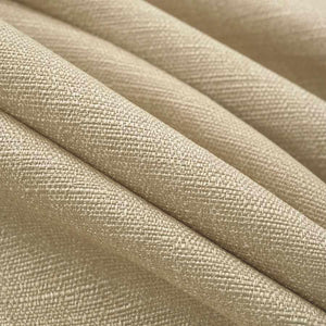 Shimmery Rattan Beige Faux Linen Upholstery Drapery Fabric