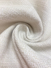 Load image into Gallery viewer, Designer Water &amp; Stain Resistant Beige Cream Faux Linen Upholstery Fabric WHS 4600