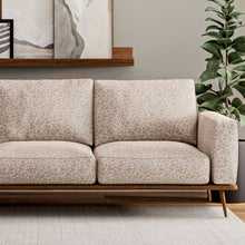 Load image into Gallery viewer, Heavy Duty Cream Taupe Abstract Animal Pattern Upholstery Fabric