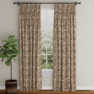 Heavy Duty Beige Brown Black Tiger Microfiber Animal Pattern Upholstery Fabric