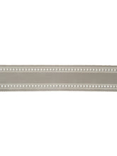 Load image into Gallery viewer, 2.75&quot; Grey Ivory Embroidered Drapery Tape Trim