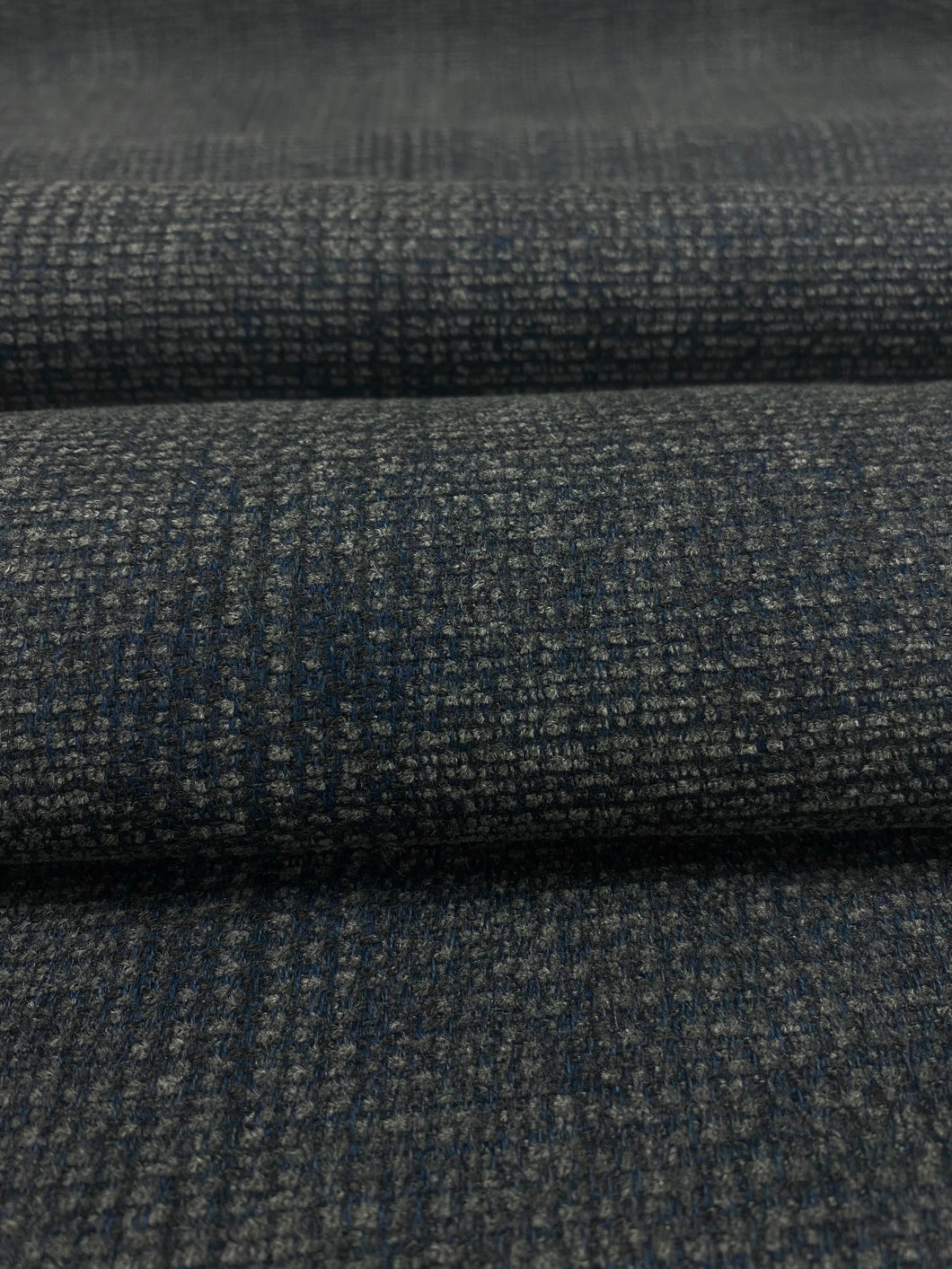 Black Charcoal Chenille Upholstery Fabric, Fabric Bistro, Columbia